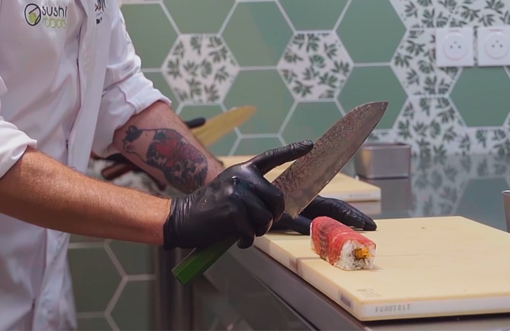 Photo découpe Sushi